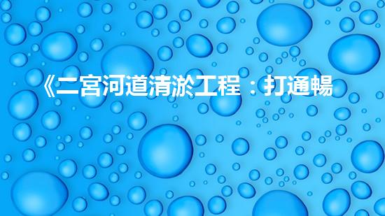 《二宮河道清淤工程：打通暢通水流，守護沿岸安全！》
